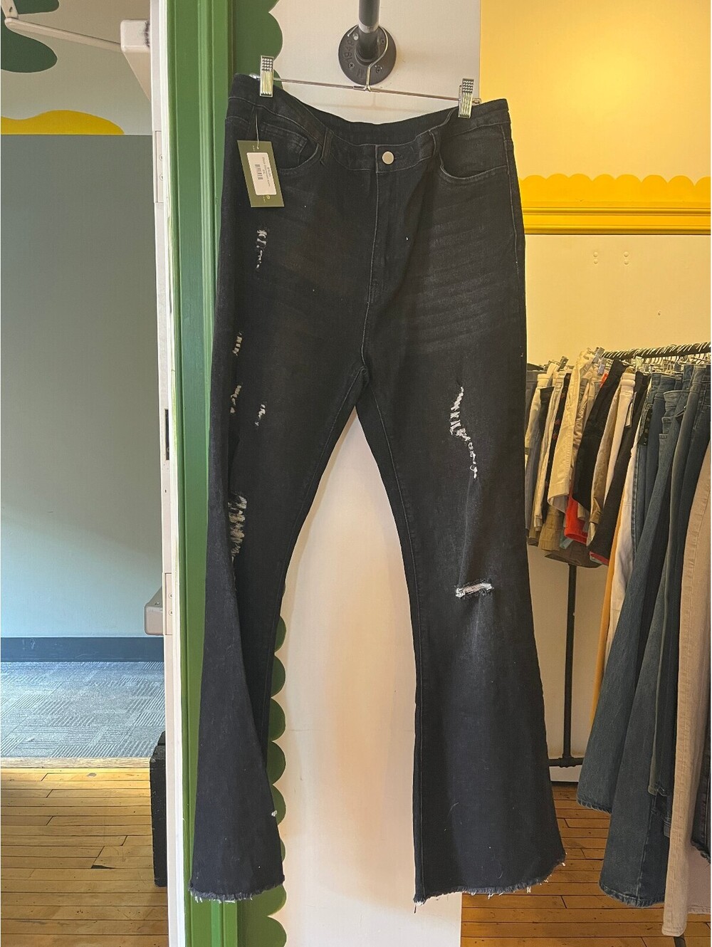 Black Distressed Jeans